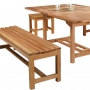 set 16 -- 41 x 46-70 inch double rectangular extension table (tb-e010) with classic backless benches (ch-067 r) & classic backless chairs (ch-0116 r)